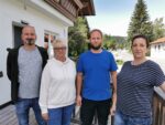 Power-Quartett in der Klamm 80B: Simone und Thomas Leitner und Claudia und Michael Kogler (© Barbara Egger)