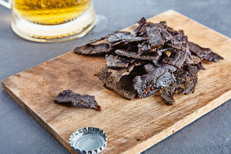 Würzige Trockenfleischhappen