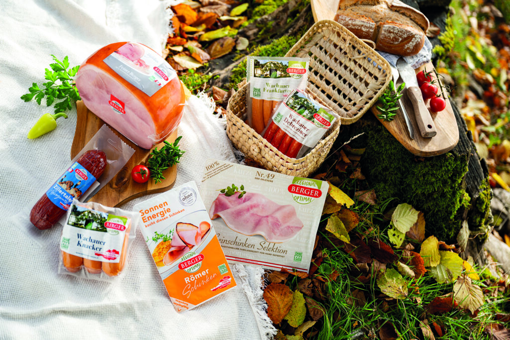 Für jeden Geschmack: Die 60 Varianten Schinken – von Preiselbeere über Bärlauch bis Trüffel – sind Bergers bekannteste Range.