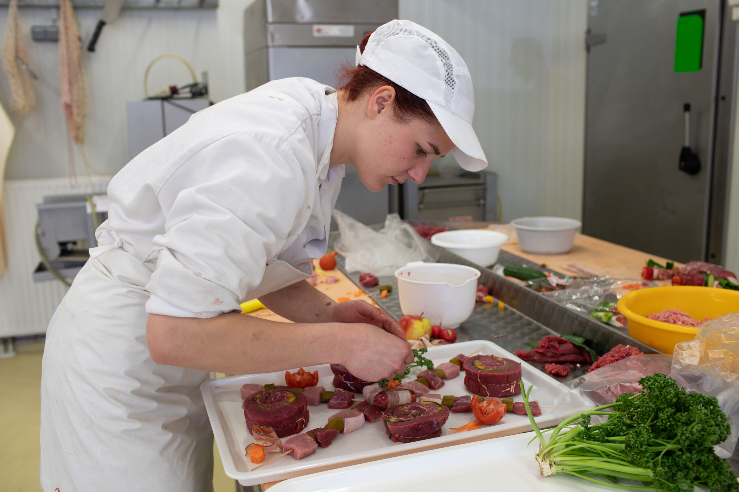 Jungfleischerin Carolin Pirolt brillierte beim Lehrlingswettbewerb in Klagenfurt