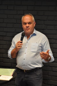 Turopolje-Urgestein Joe Kranawetter stellte den Juniperhof vor und präsentierte die Vorzüge dieser autochthonen Schweinerasse, die ein erstaunliches Comeback erlebt.