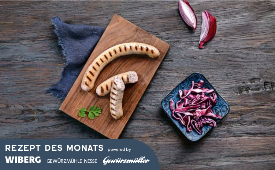 Rezept des Monats: Grobe Bratwurst mit Rotkohl