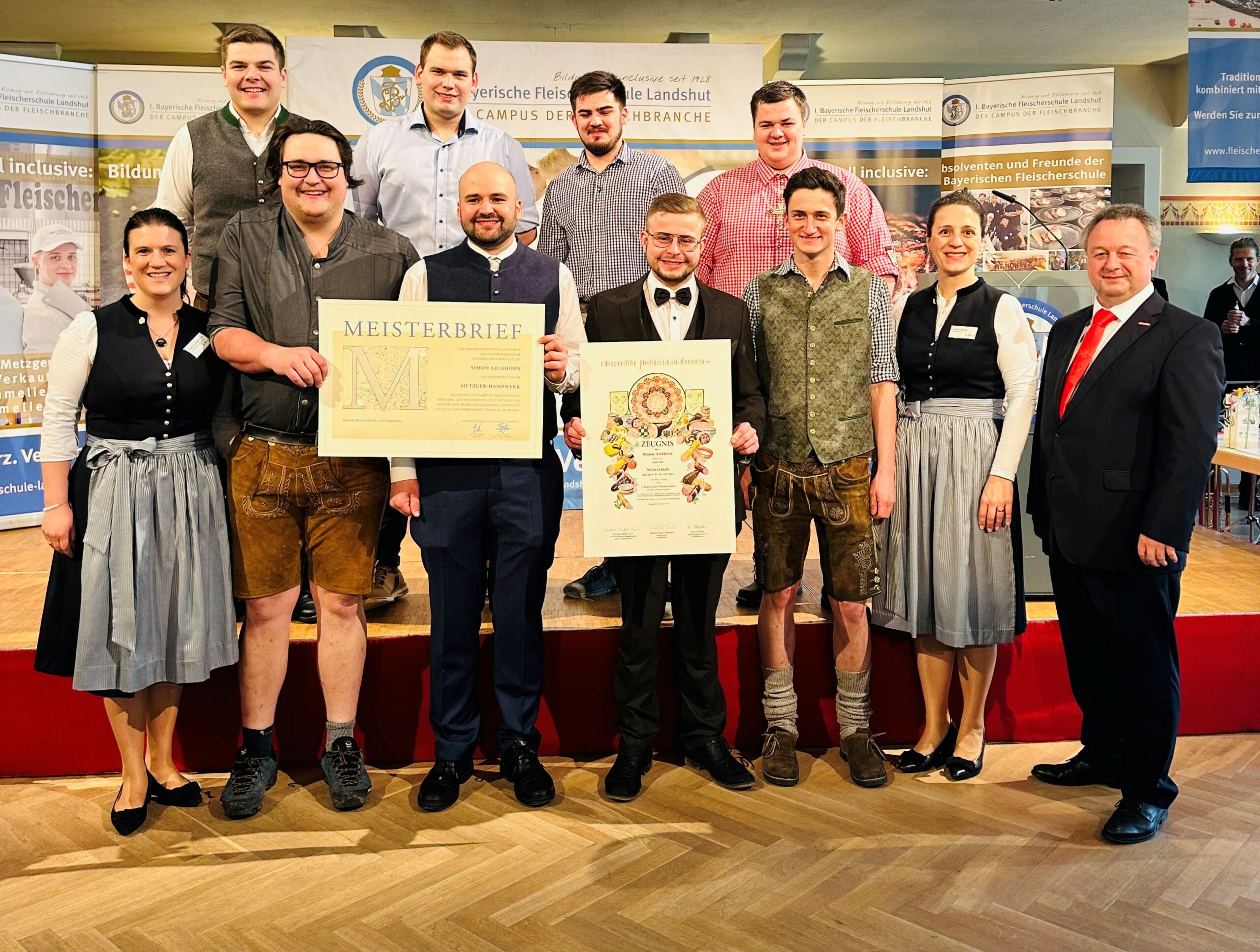 Fleischerschule Landshut: Meisterliche Absolventen bereiten positive Zwischenbilanz