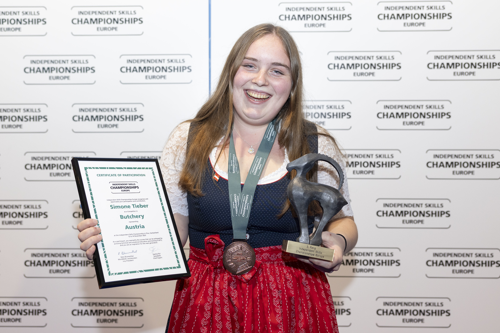Bronze für Österreich: Simone Tieber glänzt bei den Independent Skills Championships Europe 2025 in Chur