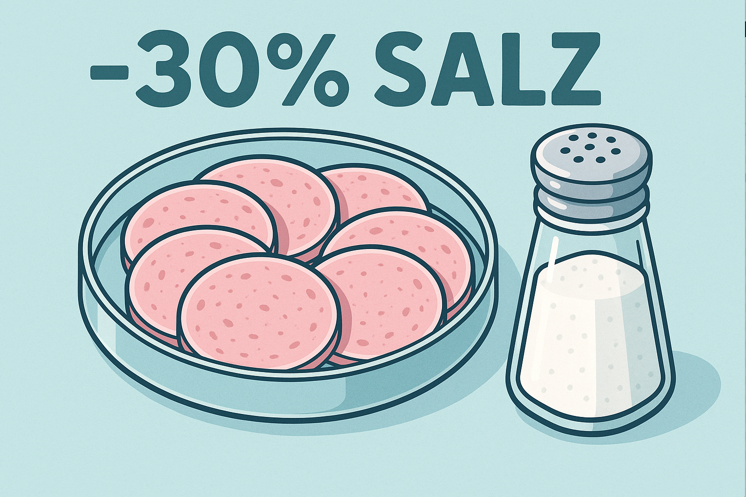 Salzreduzierte Wurst: FH-Studie zeigt, dass 30 Prozent weniger Salz ohne Geschmacksverlust möglich sind